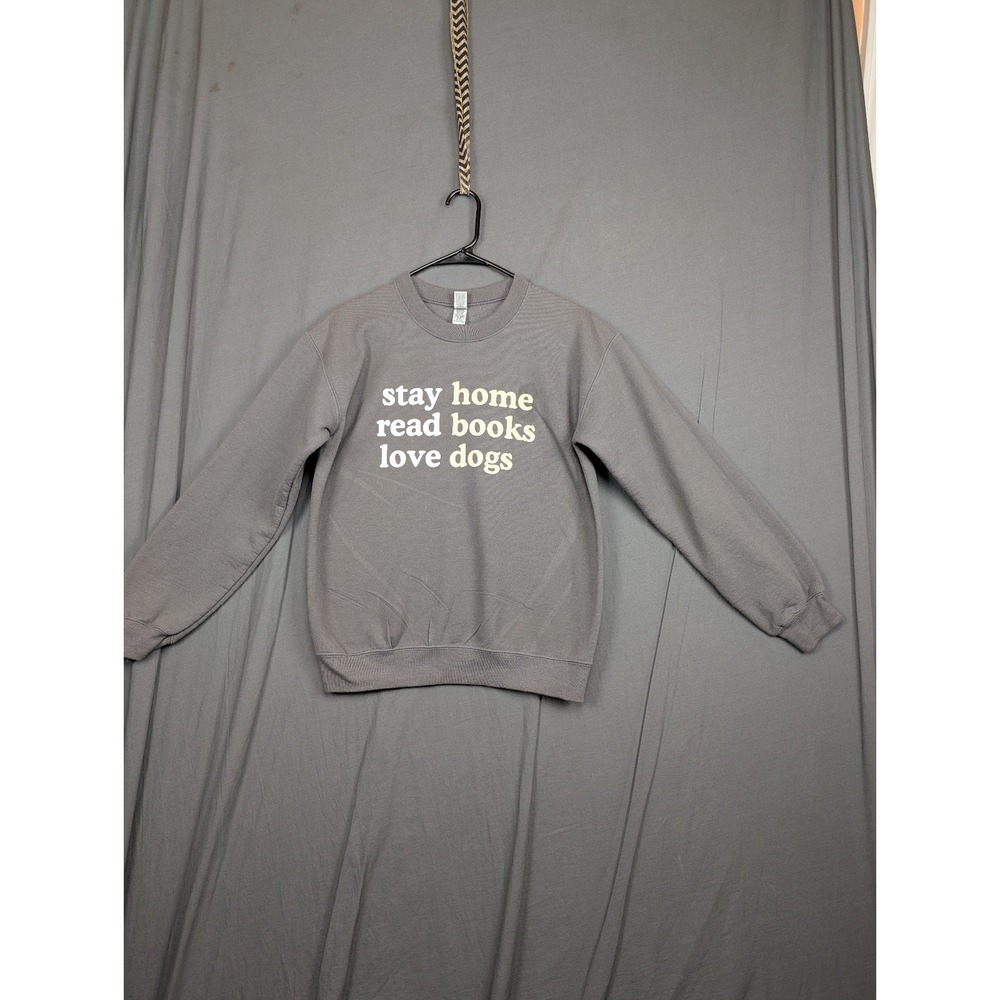 Gildan Women's Long Sleeve Gray Sweater Pullover Size Small